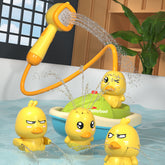 Yellow Duck Sprinkler Boat Spray Bath Toy - Happy Coo